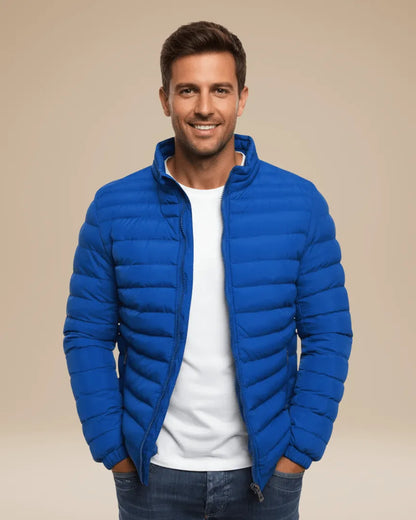 Chaqueta de Invierno de Hombre Ligera Acolchada con Cremallera