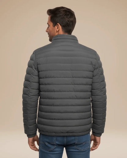 Chaqueta de Invierno de Hombre Ligera Acolchada con Cremallera
