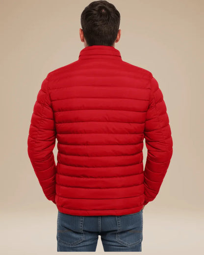 Chaqueta de Invierno de Hombre Ligera Acolchada con Cremallera