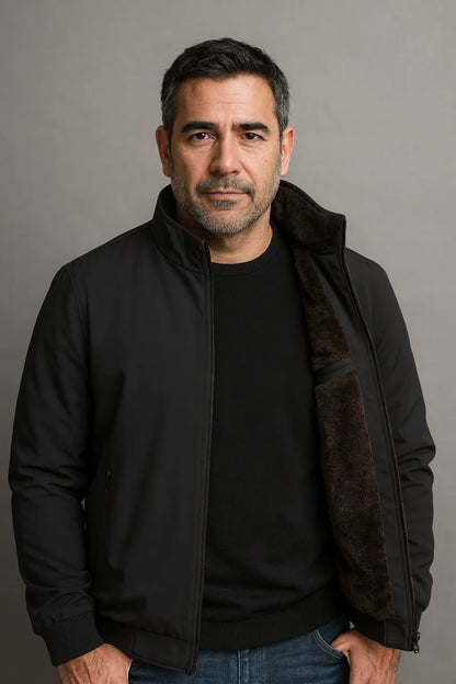 Chaqueta de Invierno de Hombre Ligera Elegante con Cremallera