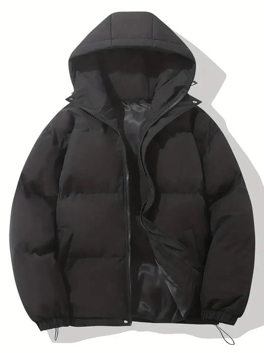 Chaqueta de Invierno de Mujer Acolchada Elegante con Capucha