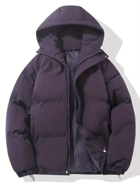 Chaqueta de Invierno de Mujer Acolchada Elegante con Capucha