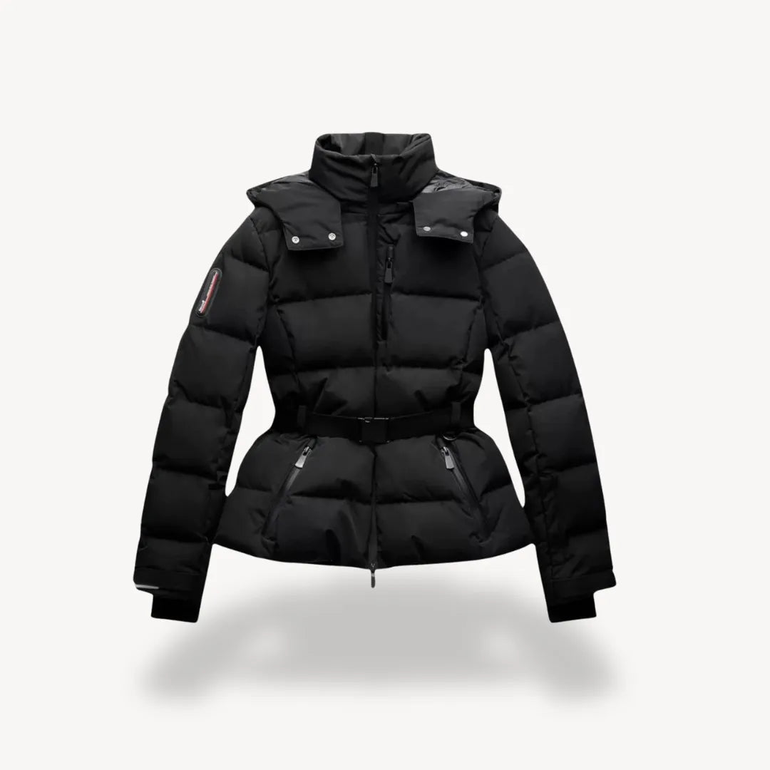 Chaqueta de Invierno de Mujer Acolchada Elegante con Cremallera
