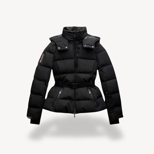 Chaqueta de Invierno de Mujer Acolchada Elegante con Cremallera
