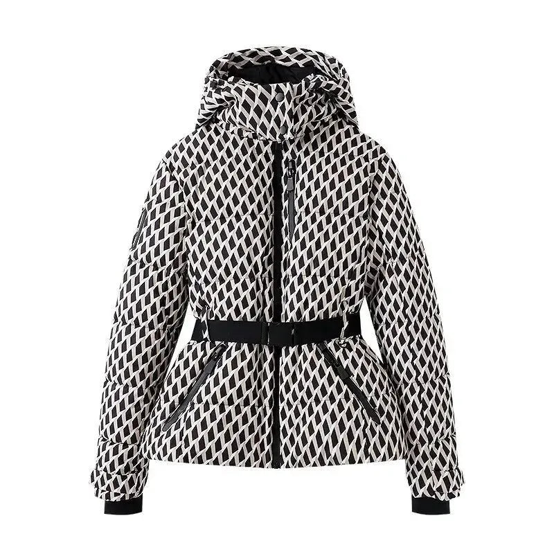 Chaqueta de Invierno de Mujer Acolchada Elegante con Cremallera