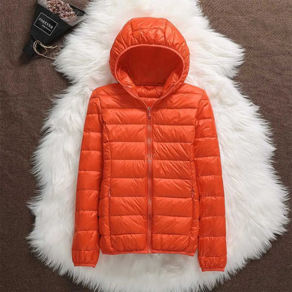 Chaqueta de Invierno de Mujer Acolchada Ligera con Cremallera