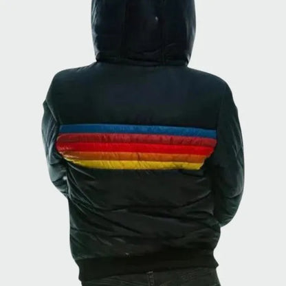 Chaqueta de Invierno de Mujer Acolchada Retro con Capucha