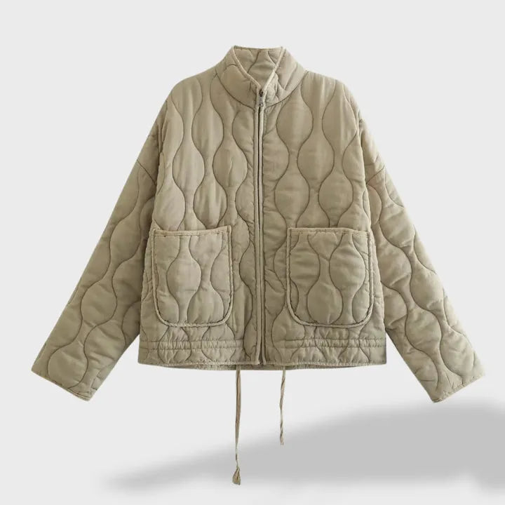 Chaqueta de Invierno para Mujer Acolchada Oversize con Cremallera
