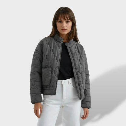 Chaqueta de Invierno para Mujer Acolchada Oversize con Cremallera