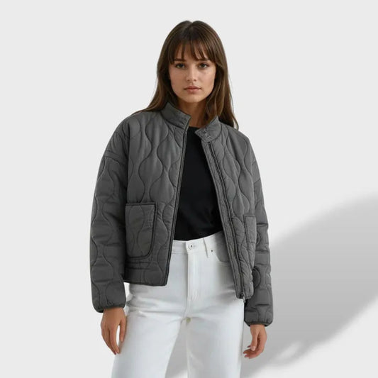 Chaqueta de Invierno para Mujer Acolchada Oversize con Cremallera