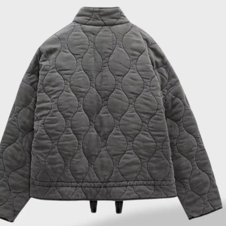 Chaqueta de Invierno para Mujer Acolchada Oversize con Cremallera