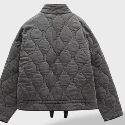 Chaqueta de Invierno para Mujer Acolchada Oversize con Cremallera