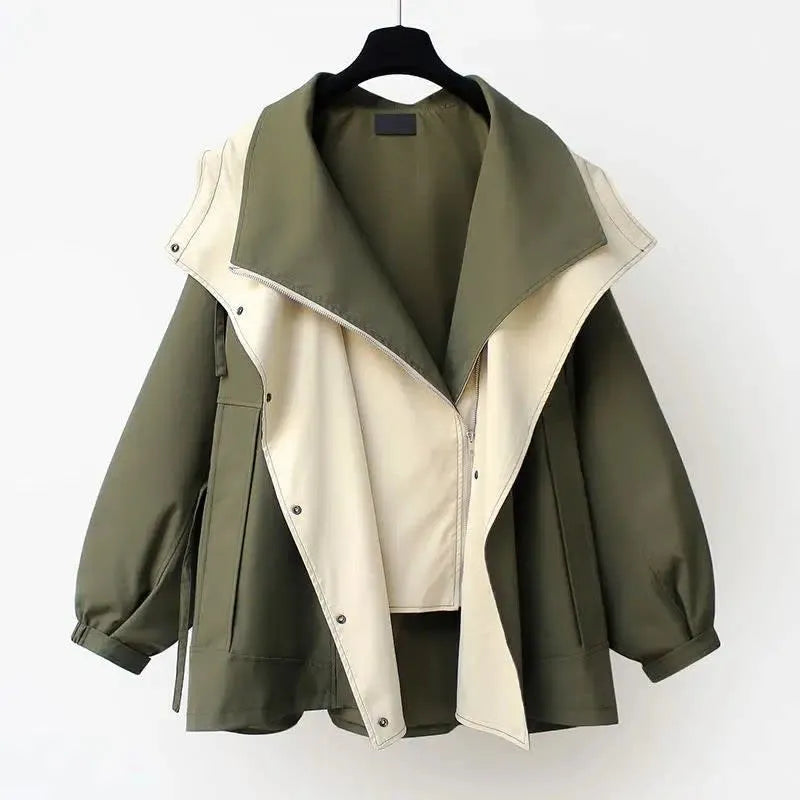 Chaqueta de Mujer Elegante Moderna con Diseño Reversible