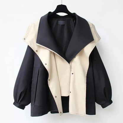Chaqueta de Mujer Elegante Moderna con Diseño Reversible