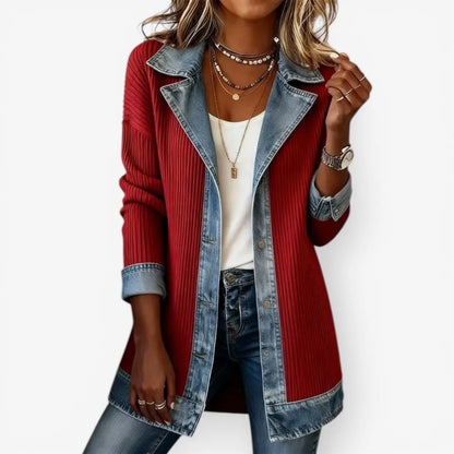 Chaqueta de Mujer Larga Casual con Botones