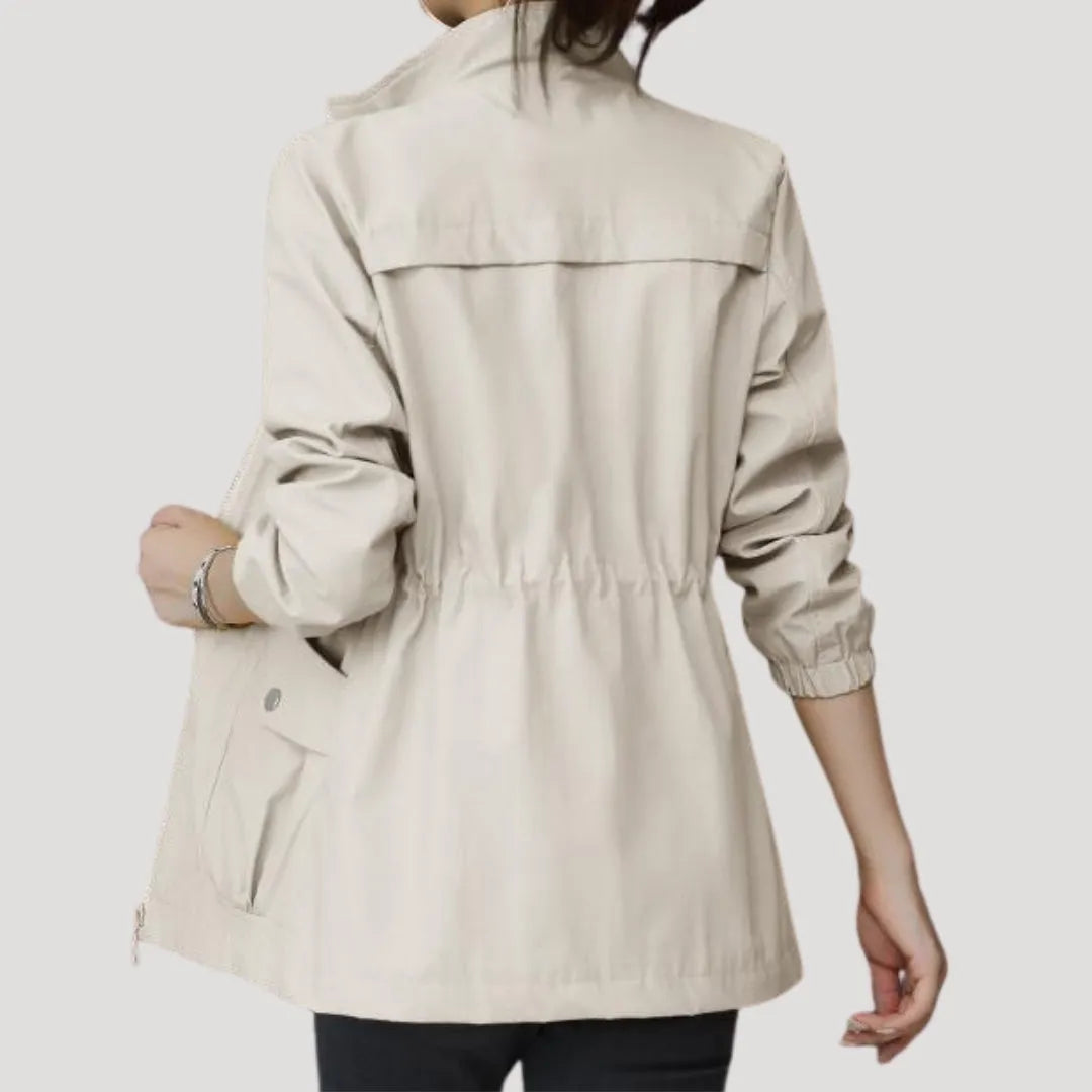 Chaqueta de Mujer Ligera Casual con Cierre de Cremallera