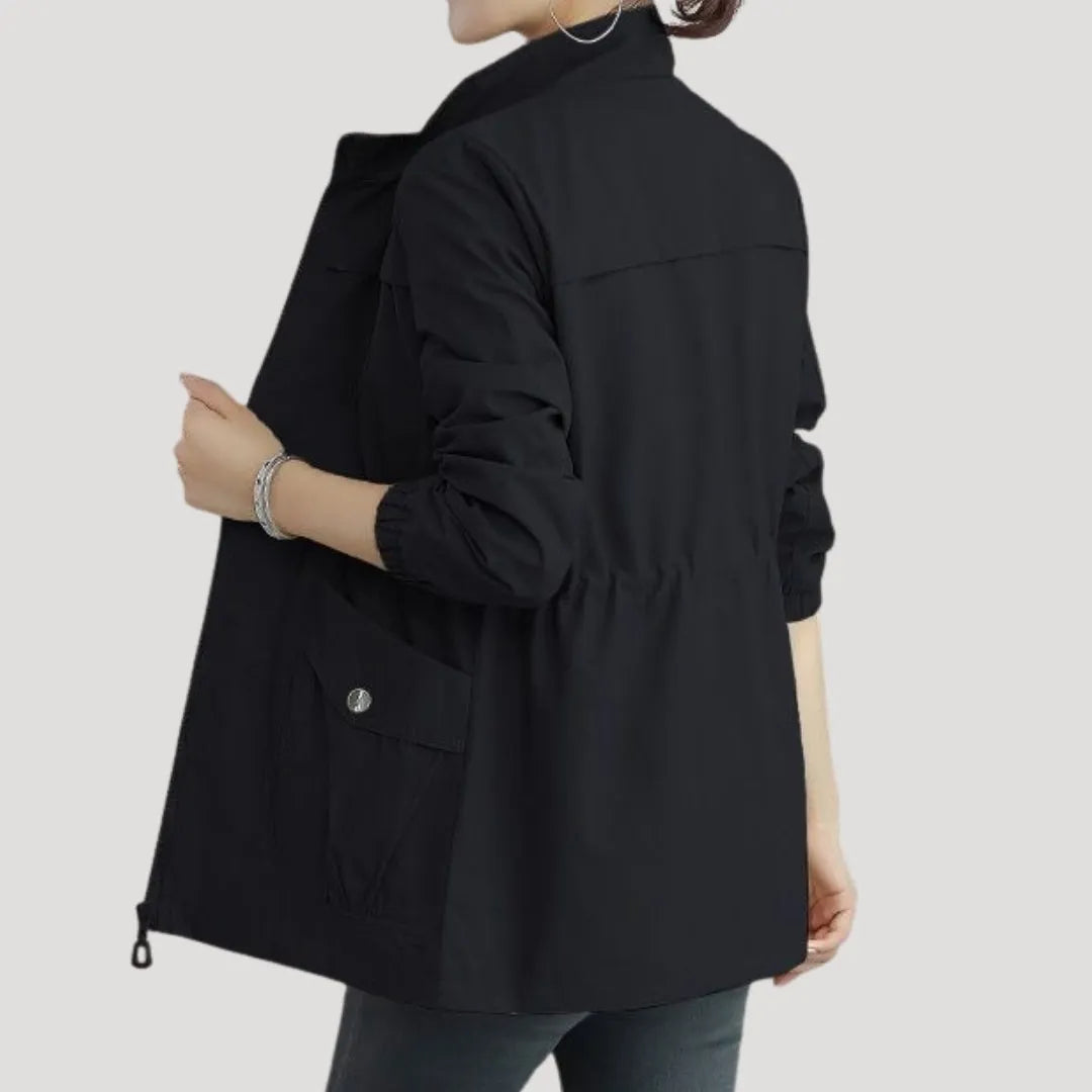 Chaqueta de Mujer Ligera Casual con Cierre de Cremallera