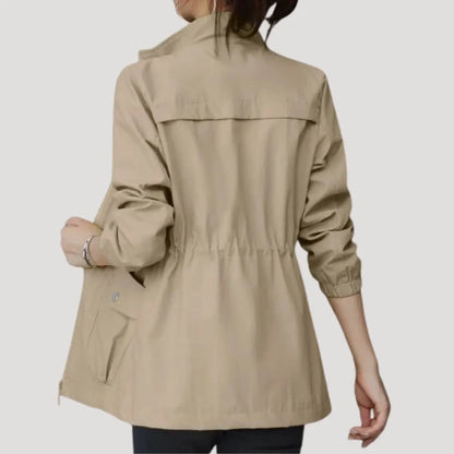 Chaqueta de Mujer Ligera Casual con Cierre de Cremallera