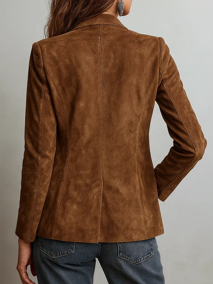 Chaqueta de Mujer Vintage Elegante con Botones