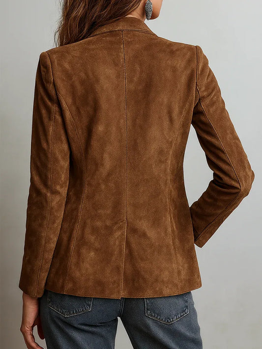Chaqueta de Mujer Vintage Elegante con Botones