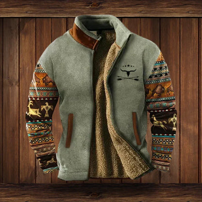 Chaquetas de Invierno de Hombre Casual Estampada con Bolsillos