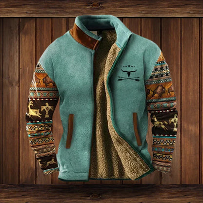 Chaquetas de Invierno de Hombre Casual Estampada con Bolsillos
