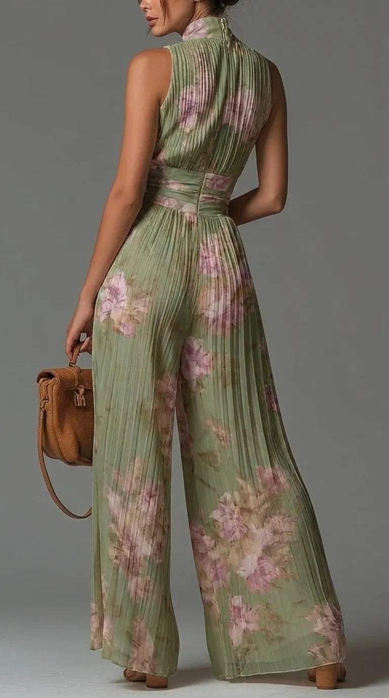 Mono de Mujer de Invitada de Boda Elegante con Cuello Halter y Cremallera