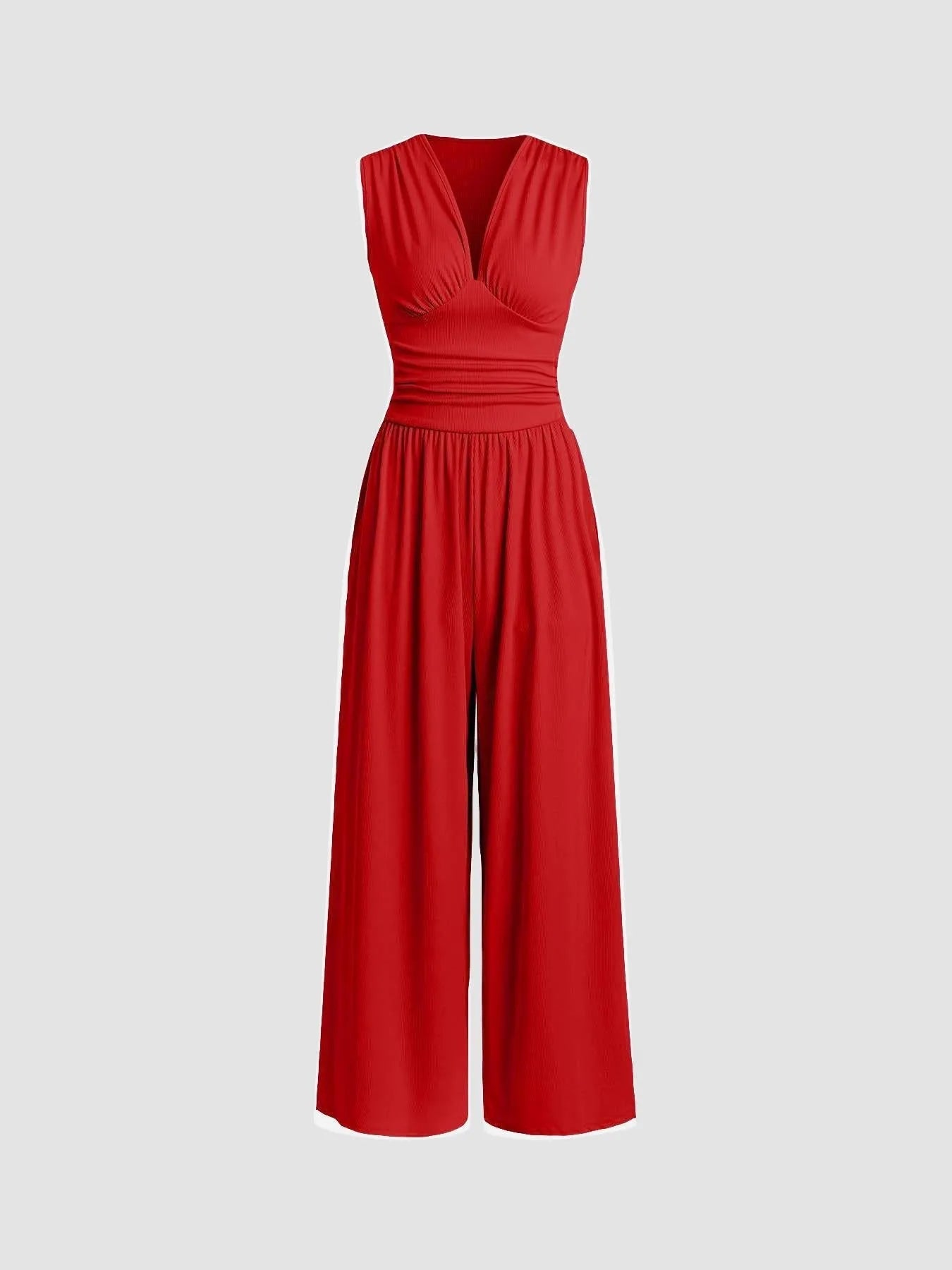Mono de Mujer de Invitada de Boda Elegante con Escote en V