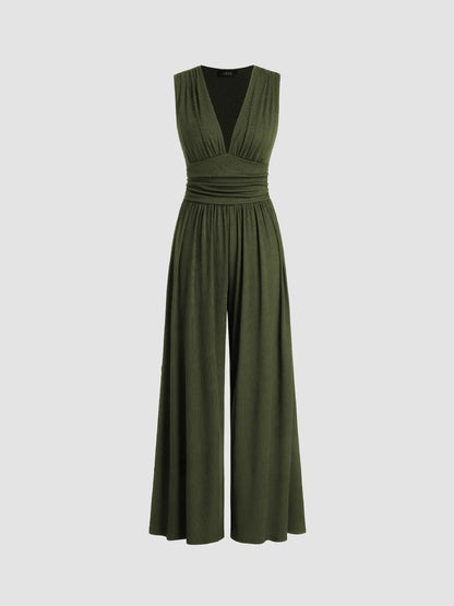 Mono de Mujer de Invitada de Boda Elegante con Escote en V
