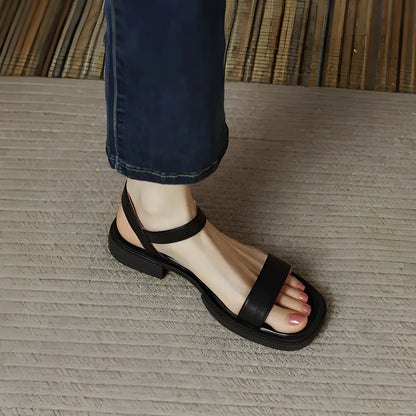 Sandalias de Mujer Casuales Minimalistas con Tiras