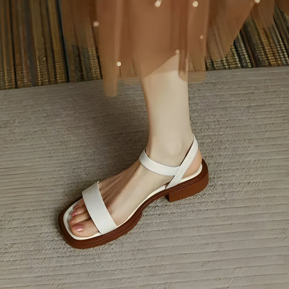 Sandalias de Mujer Casuales Minimalistas con Tiras