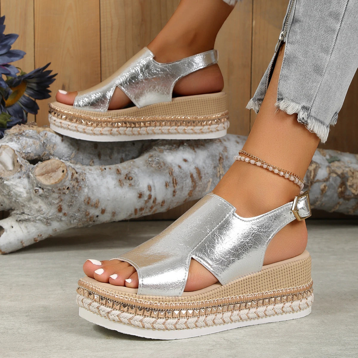 Sandalias de Mujer Casual Cómodas con Plataforma