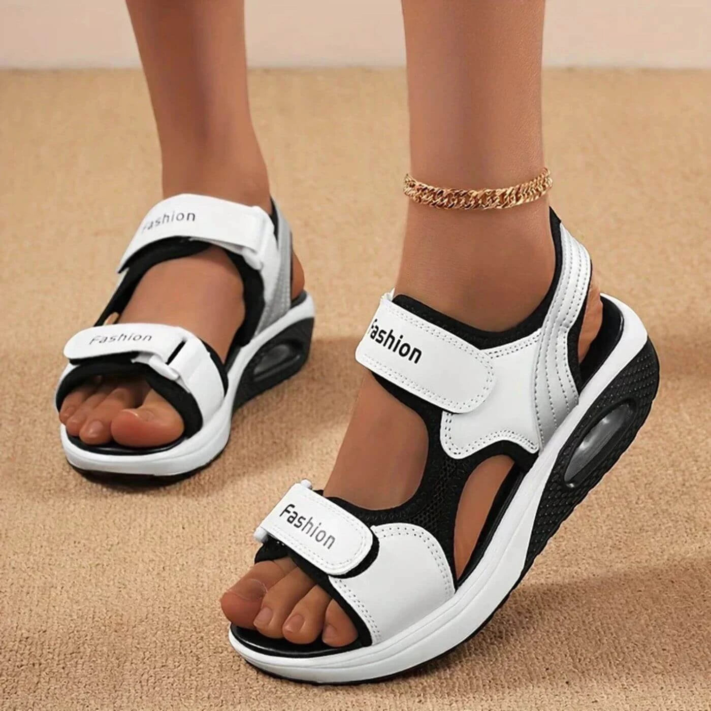 Sandalias de Mujer Casuales con Plataforma y Tiras