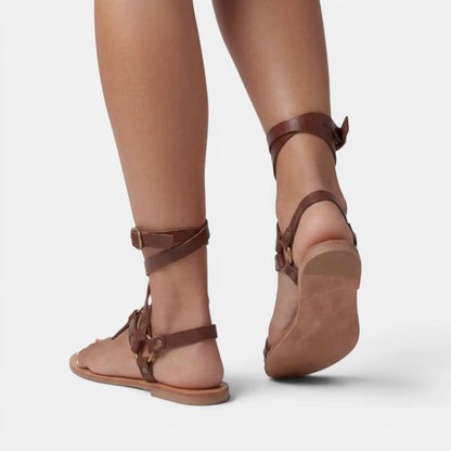 Sandalias de Mujer Casuales con Tiras y Hebilla