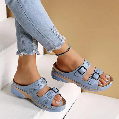 Sandalias de Mujer Cómodo Casual con Hebilla