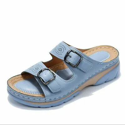 Sandalias de Mujer Cómodo Casual con Hebilla