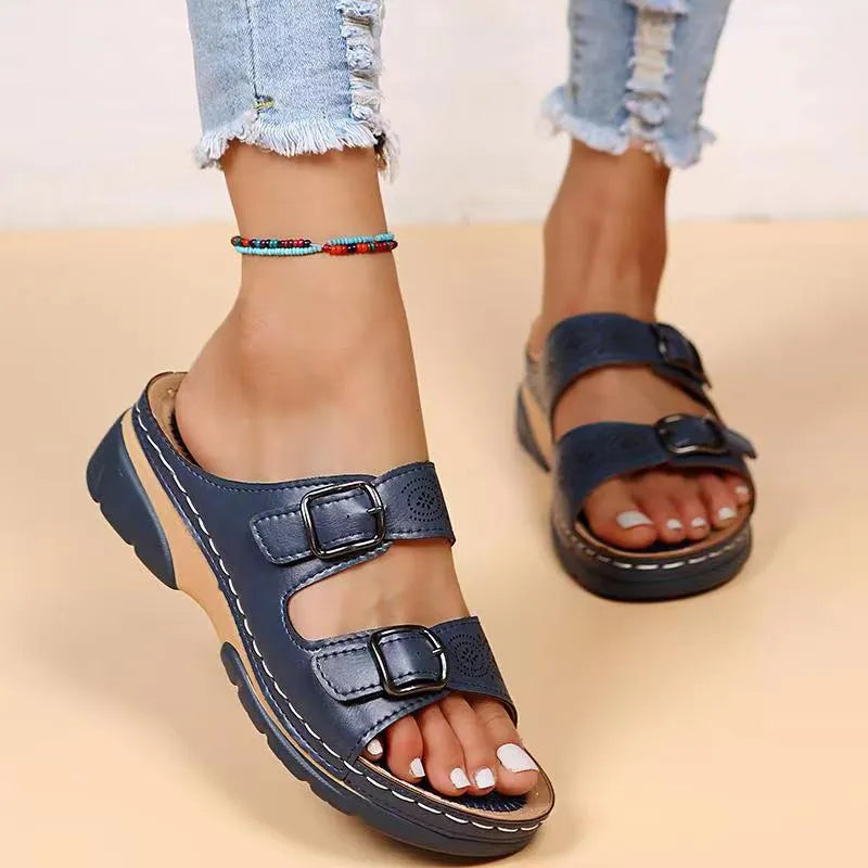 Sandalias de Mujer Cómodo Casual con Hebilla