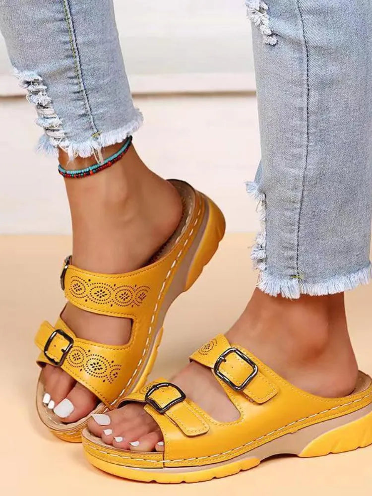 Sandalias de Mujer Cómodo Casual con Hebilla