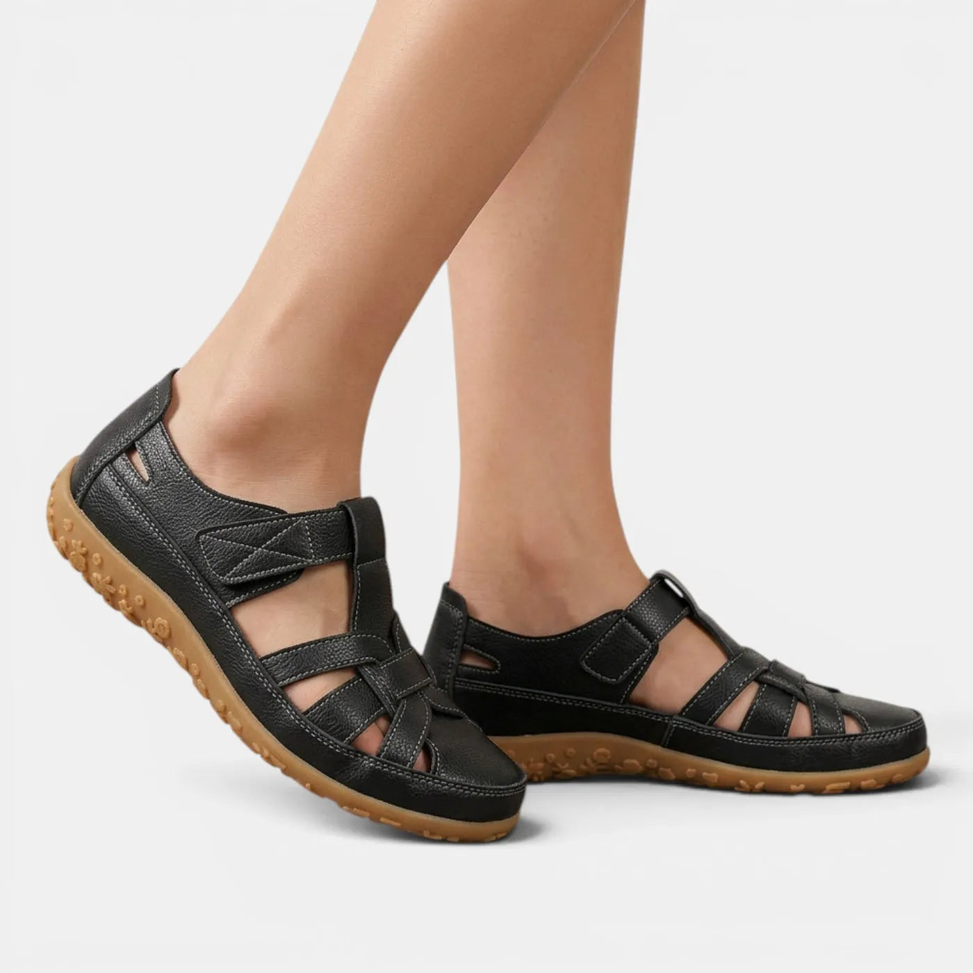 Sandalias de Mujer Respetuosas Casuales con Velcro