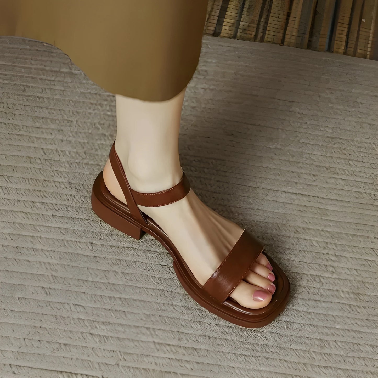 Sandalias de Mujer Casuales Minimalistas con Tiras
