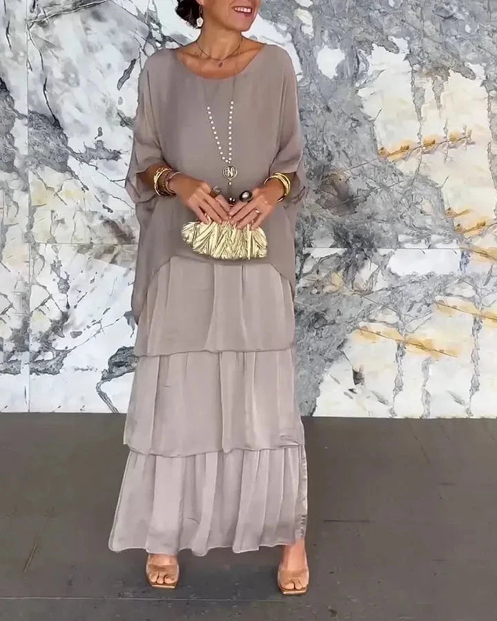 Vestido Invitada Boda Largo Boho con Volantes