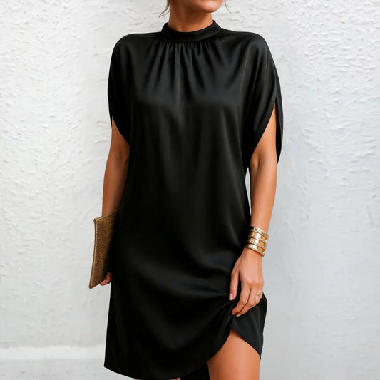 Vestido de Invitada De Boda  Mini Elegante Casual con Fruncido