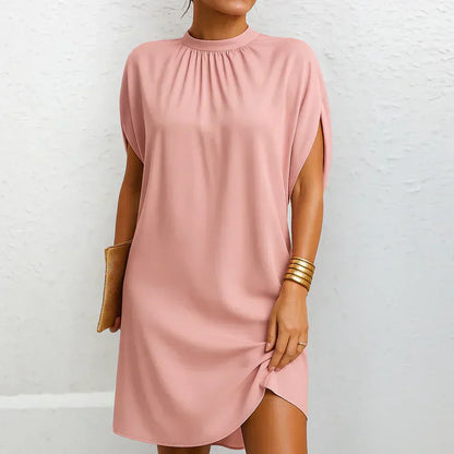 Vestido de Invitada De Boda  Mini Elegante Casual con Fruncido