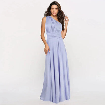 Vestido de Invitada de Boda Largo Elegante Casual con Espalda Descubierta
