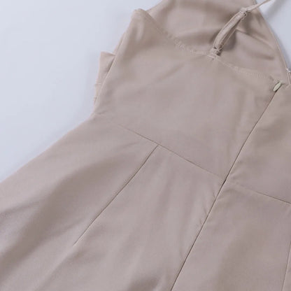 Vestido de Invitada de Boda Largo Elegante Fluido con Tirantes