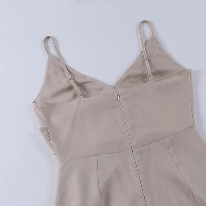 Vestido de Invitada de Boda Largo Elegante Fluido con Tirantes
