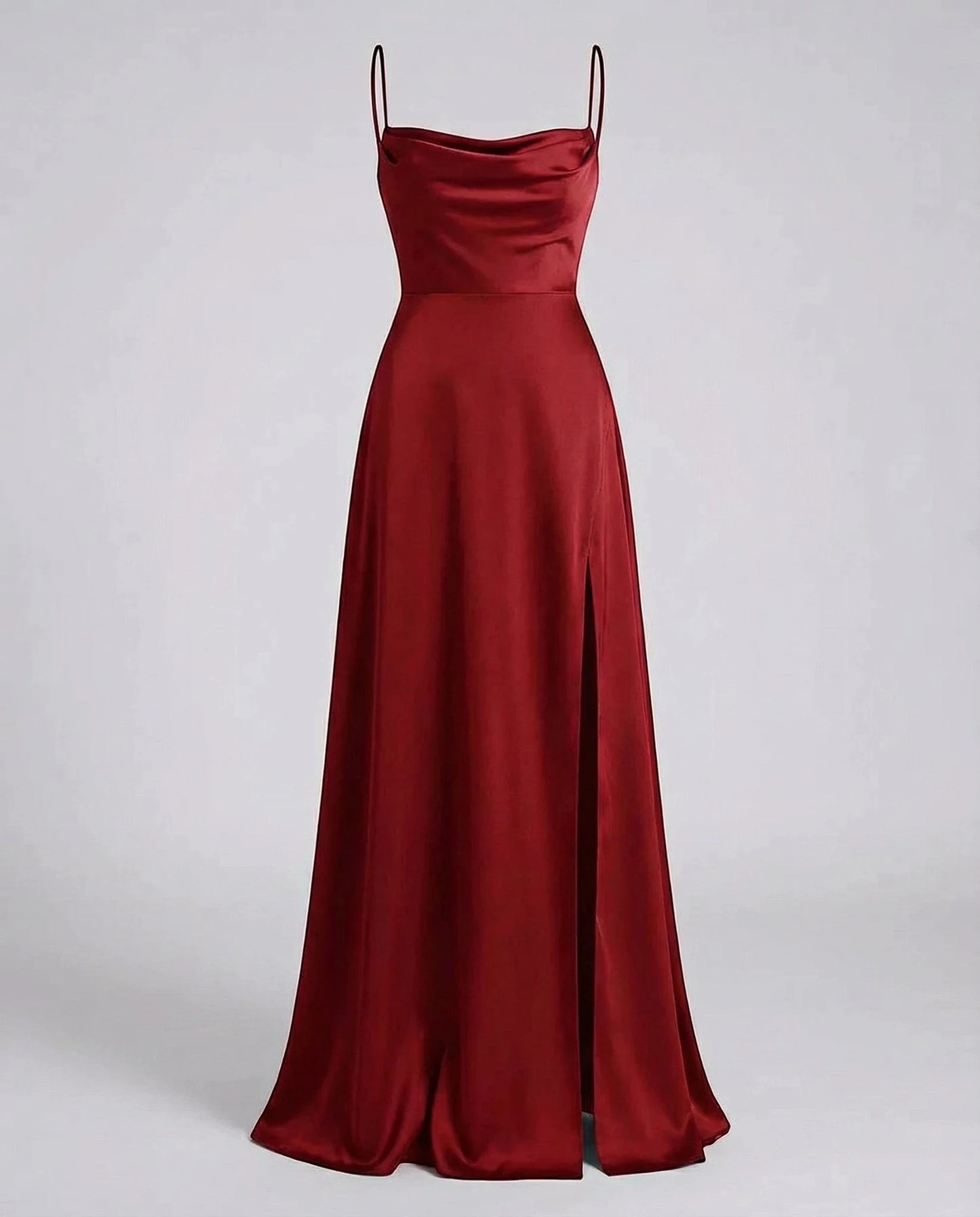 Vestido de Invitada de Boda Largo Elegante con Abertura