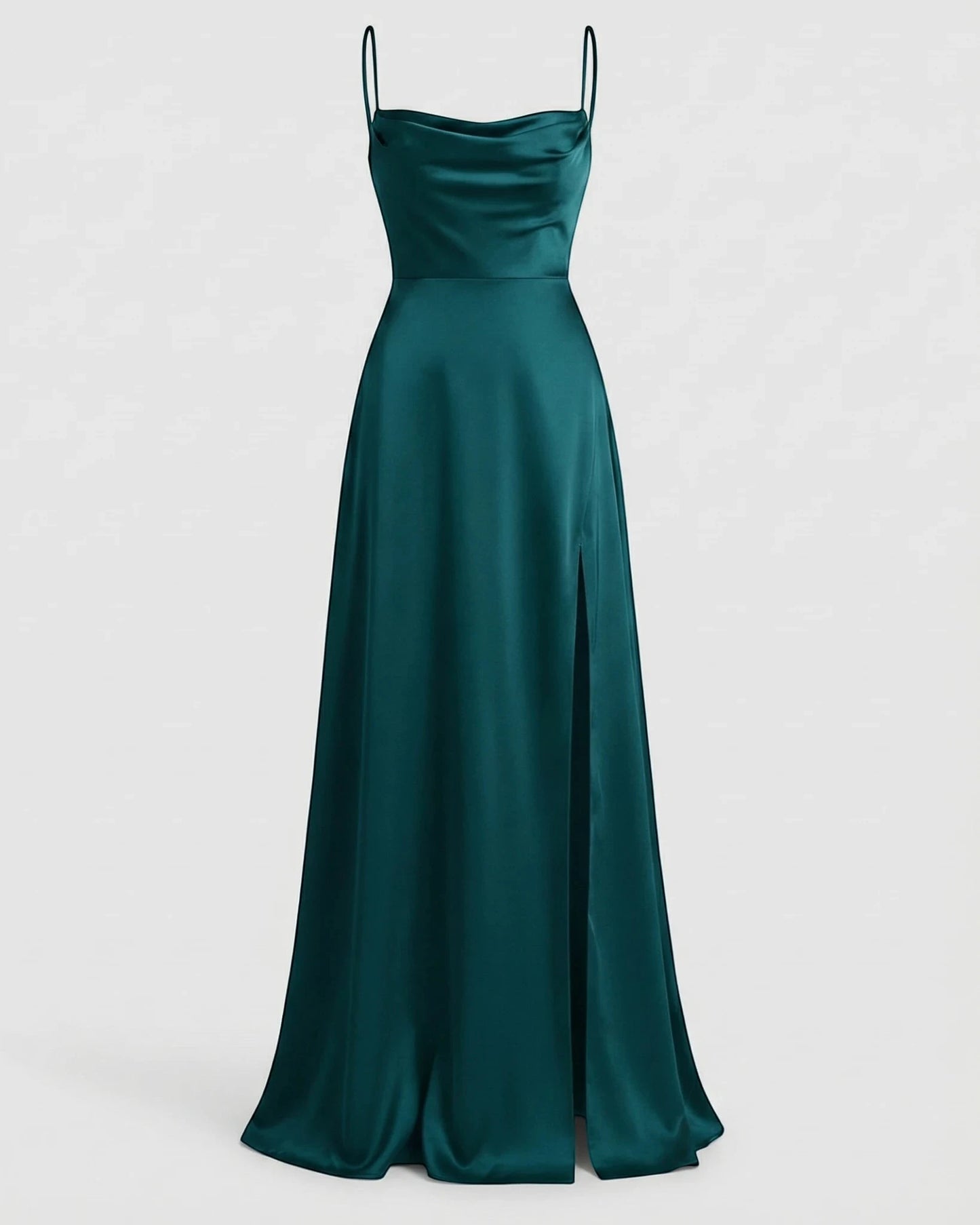 Vestido de Invitada de Boda Largo Elegante con Abertura