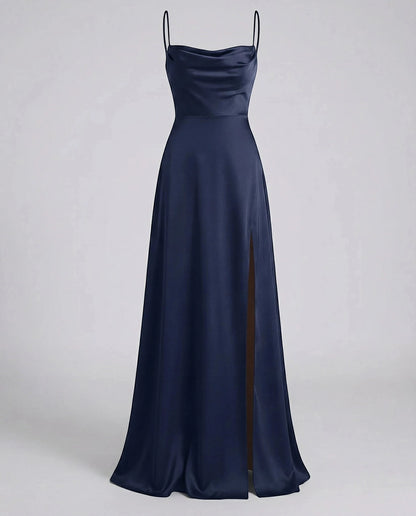 Vestido de Invitada de Boda Largo Elegante con Abertura