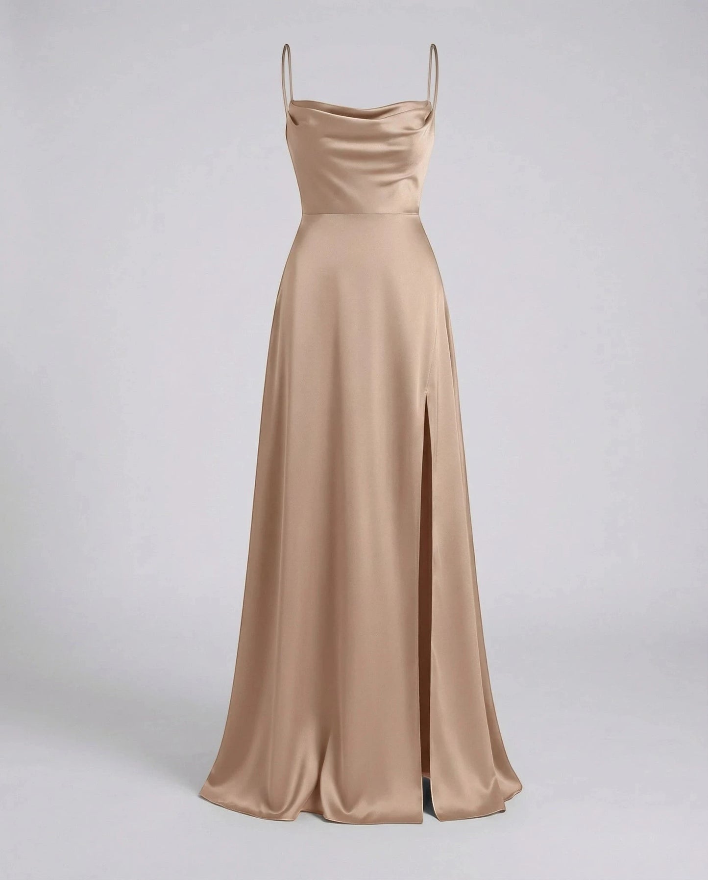 Vestido de Invitada de Boda Largo Elegante con Abertura